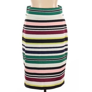 Eloquii Skirt Size 16 Plus Multicolor Striped